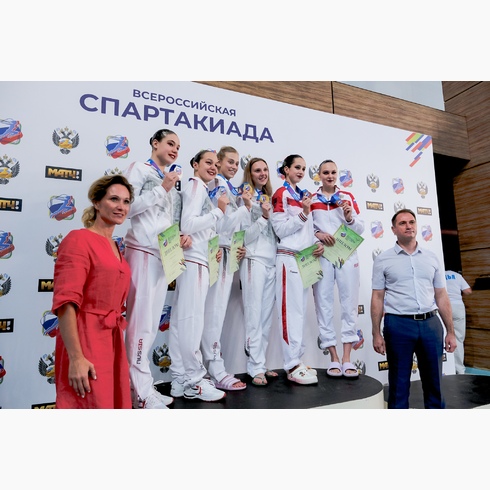 Итоги соревнований со синхронному плаванию на Всероссийской спартакиаде 2022