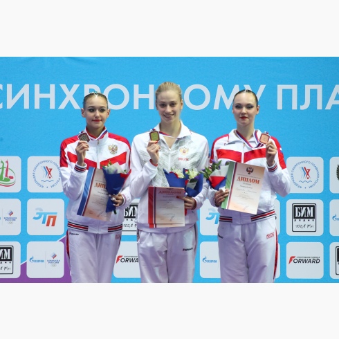 Варвара Субботина чемпионка России 2022 по синхронному плаванию